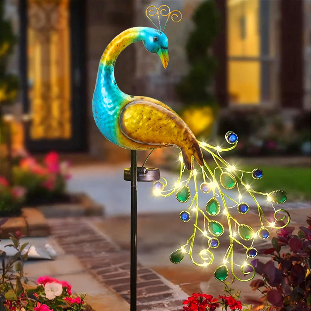 Päikese LED aiavalgusti, käpajäljega disain