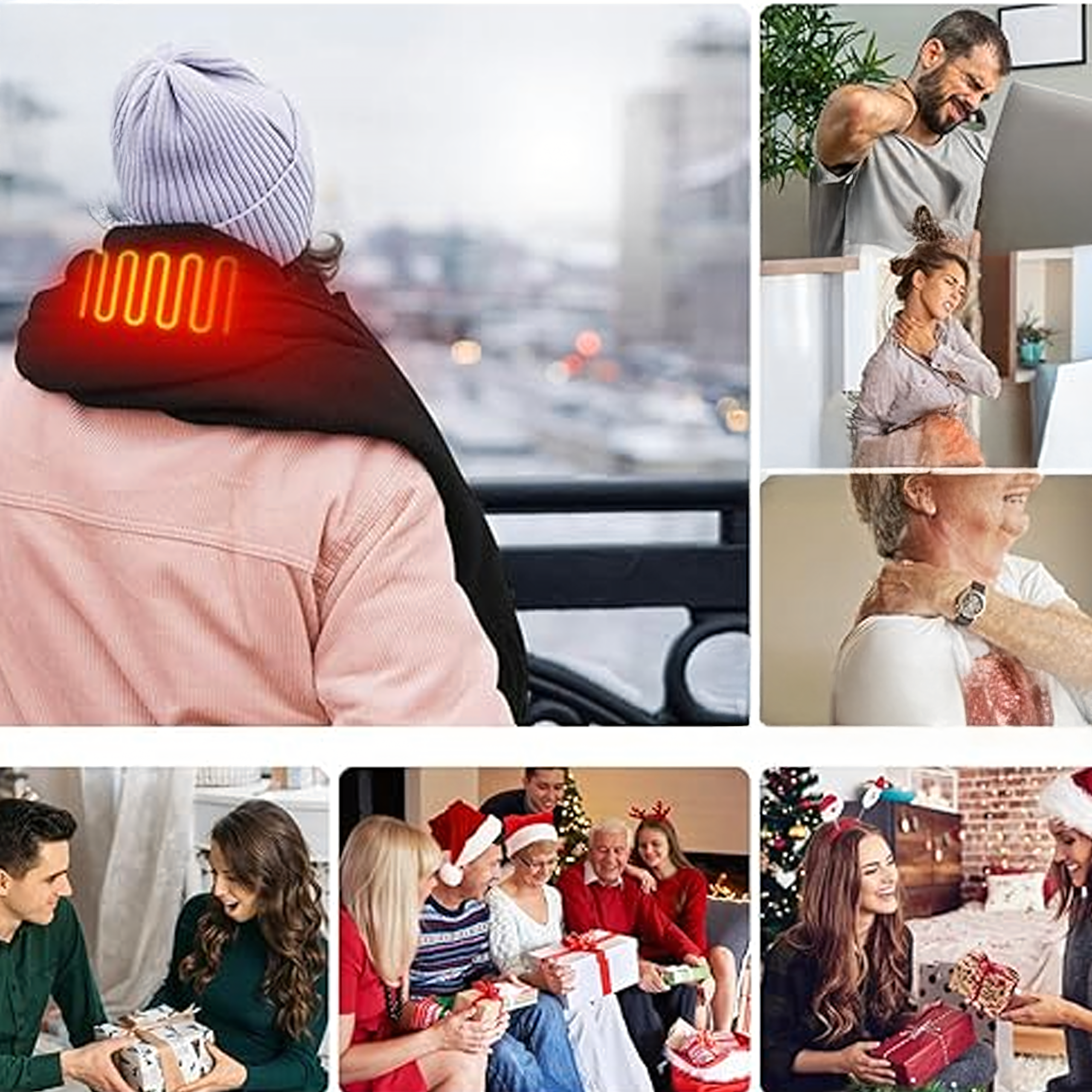 Soojendav sall, soojendusega talvesall, sallisoojendi, USB akupangaga