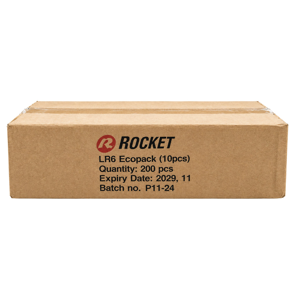 Rocket LR6 AA-leelispatareid 1,5 V, 200 tk LR610ECOPACK
