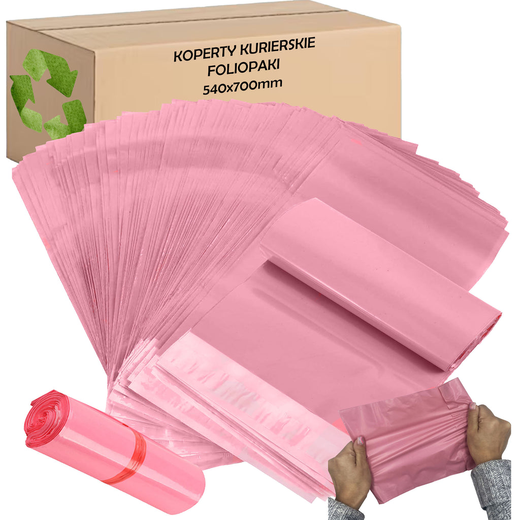 Pink Courier Mailing Bags 540x700mm 50 pcs