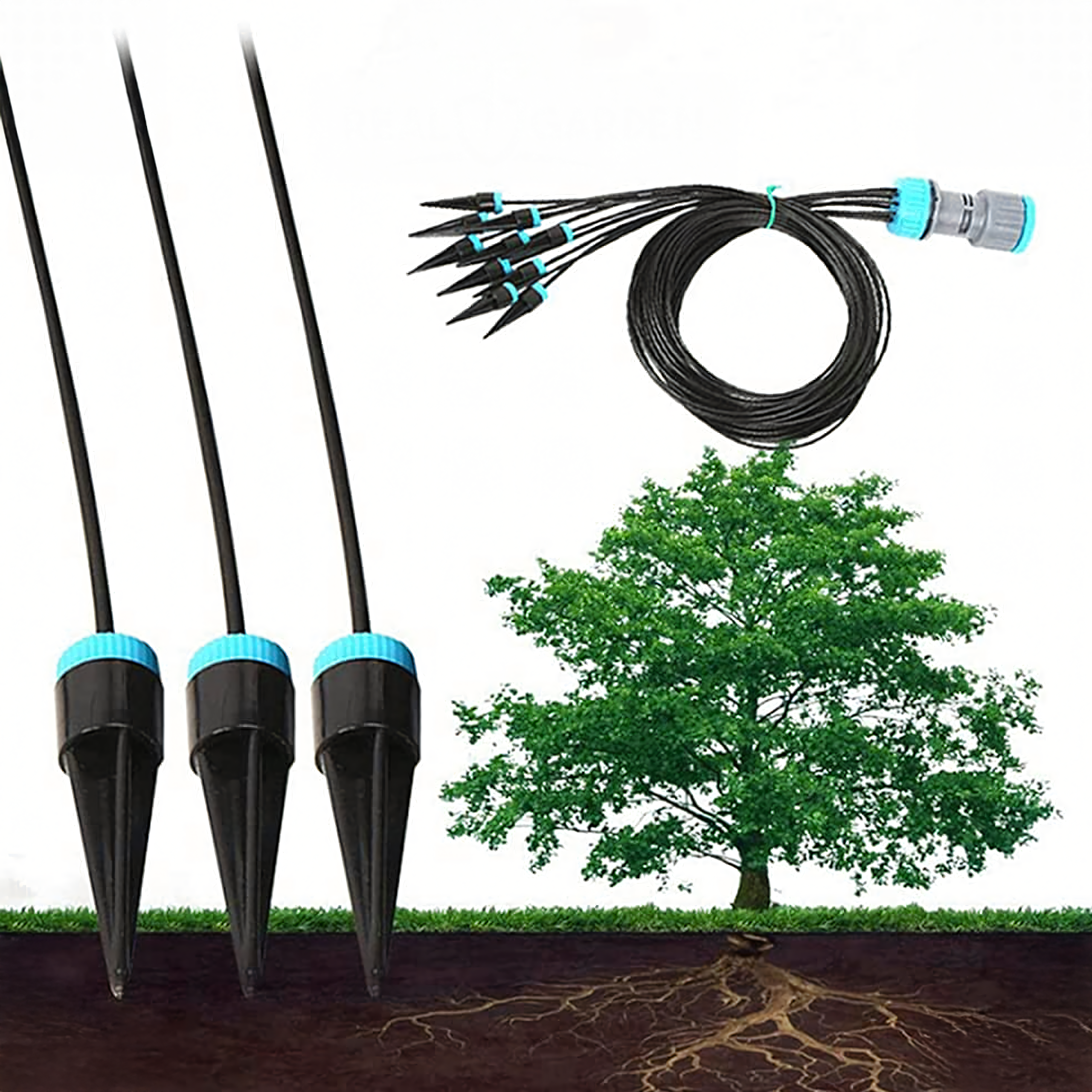 Automatic Drip Irrigation System Set for Garden Plants and Lawn