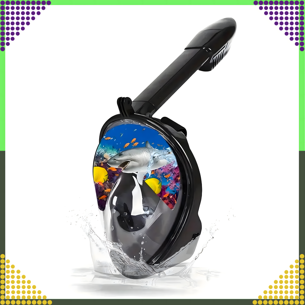 Sukeldumismask ujumiseks ja snorgeldamiseks, täismask vees kasutamiseks, basseini jaoks L/XL