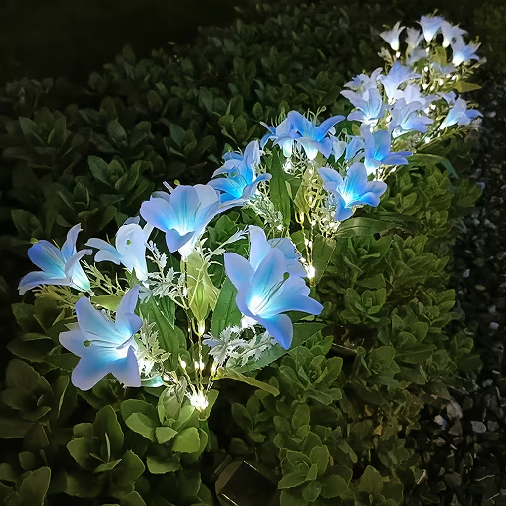 Solar Garden Spike Lamp Lily Flower LED Decoration