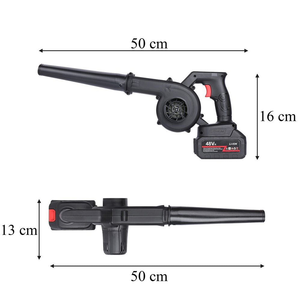 Võimas juhtmevaba käsikäes aialehepuhur 2-ühes