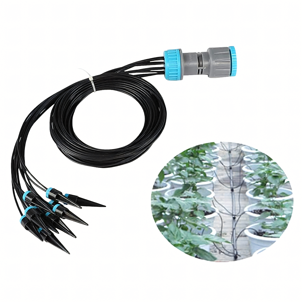 Automatic Drip Irrigation System Set for Garden Plants and Lawn