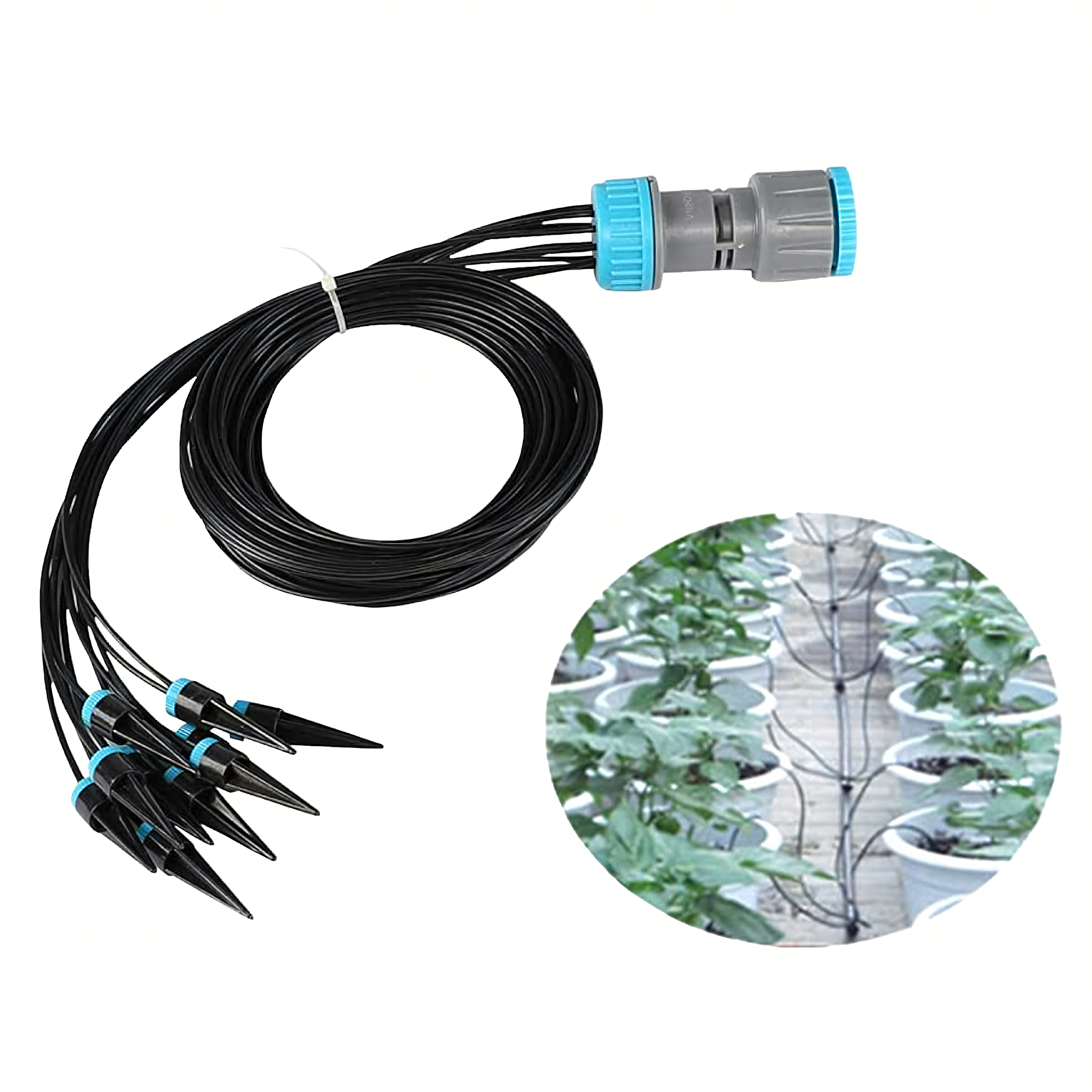 Automatic Drip Irrigation System Set for Garden Plants and Lawn