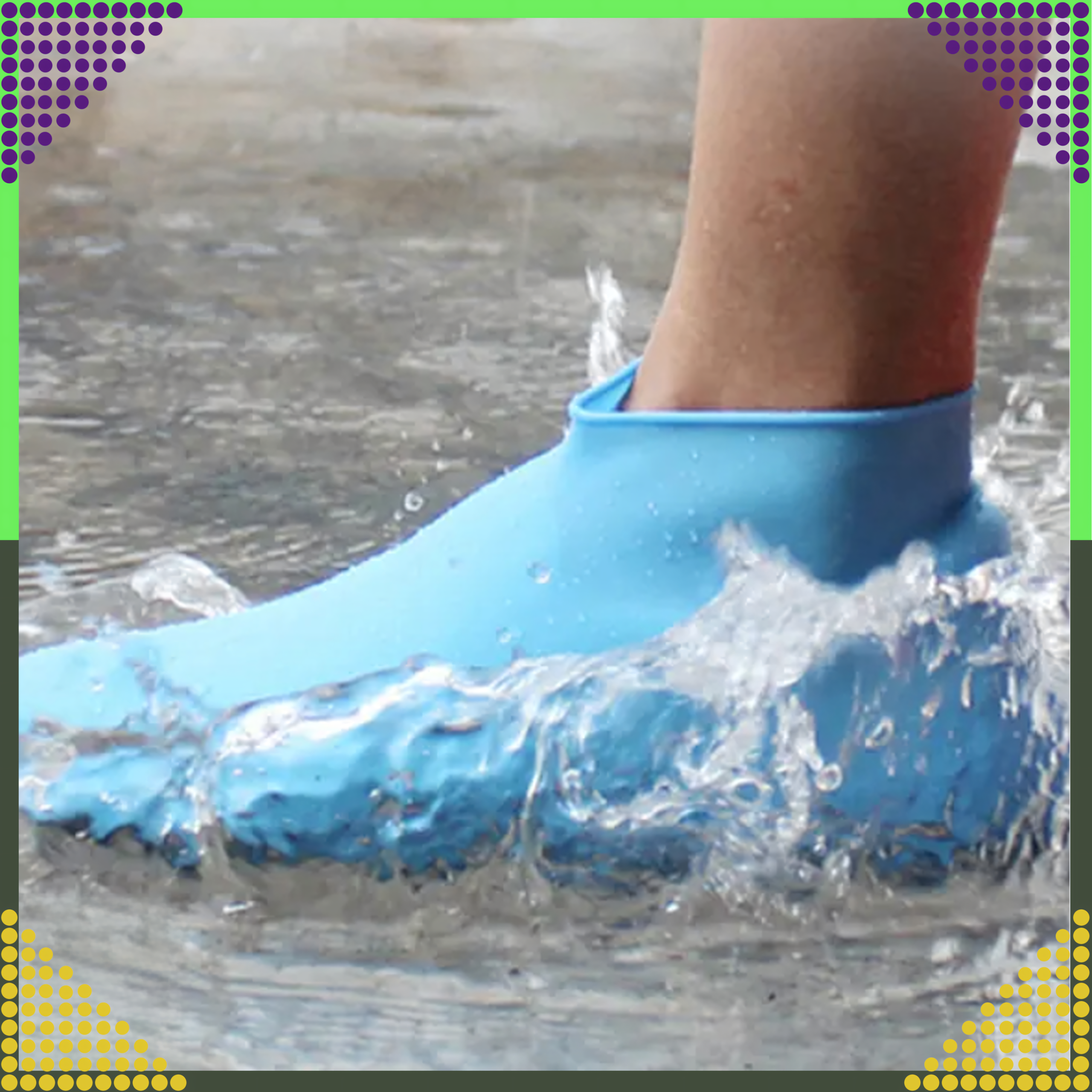 Waterproof Protectors Rain Shoe Covers Anti-Slip Wellington Boots S