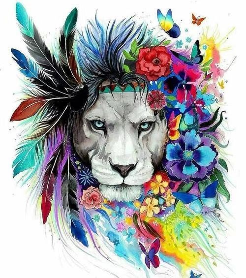 Diamond Painting 5D Mosaic Kit 30 - Lion Pattern