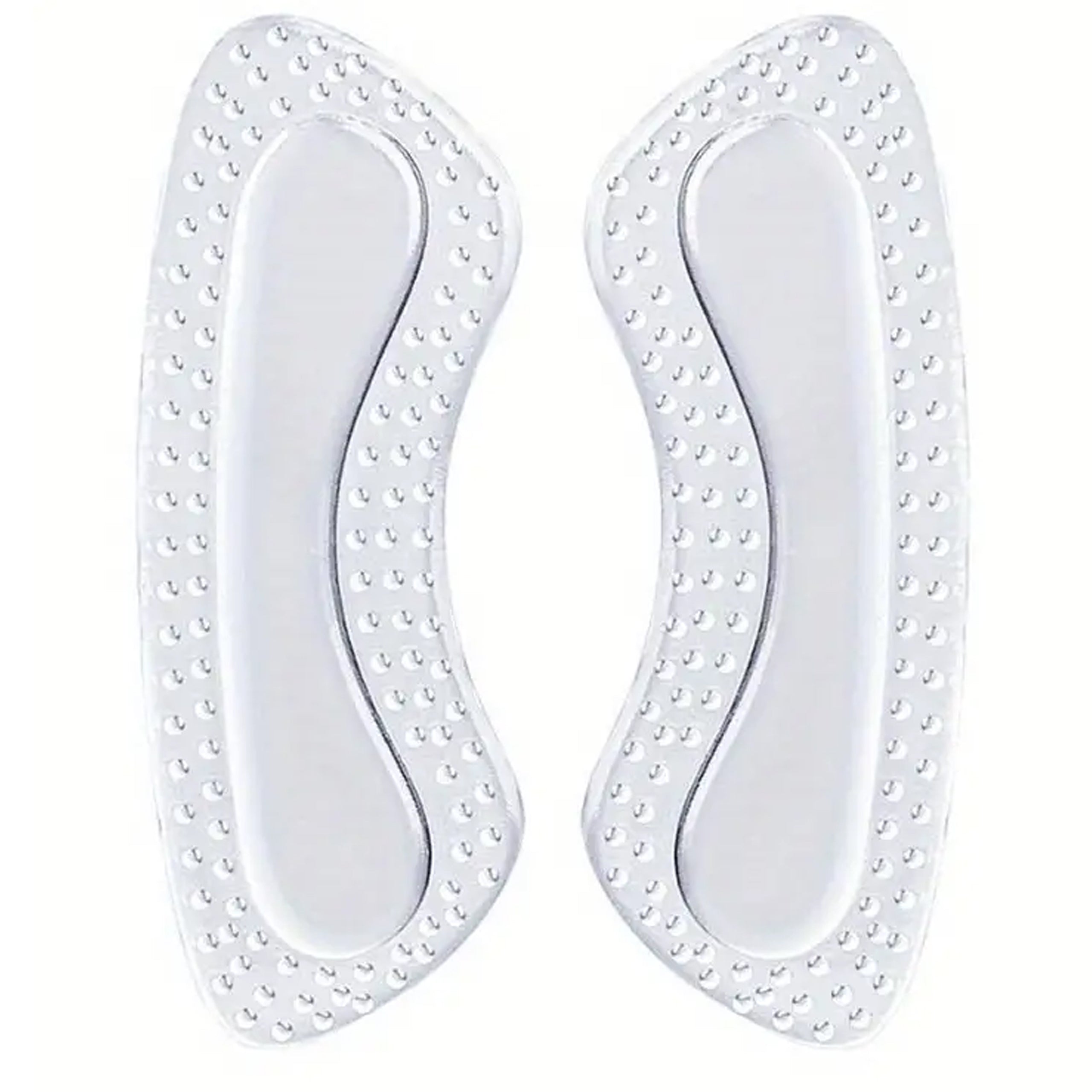 Gel Heel Pads with Massage Studs Adhesive Insoles 2 pcs (1 pair)