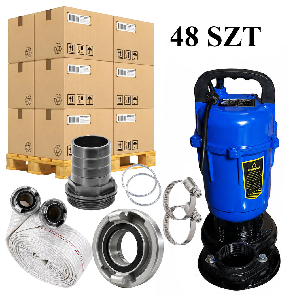 750W Dirty and Clean Water Sludge Pump with Grinder and 30m Hose 48 pcs