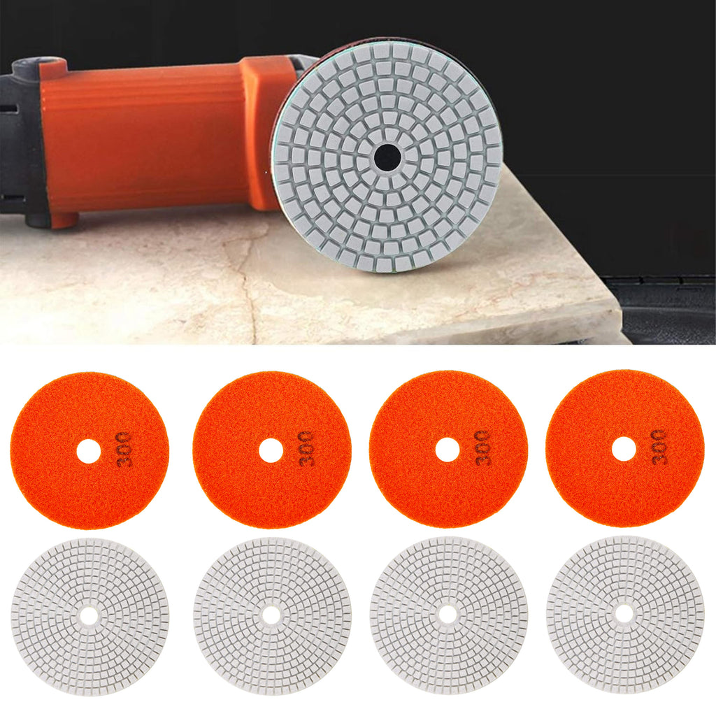 10x Diamond Polishing Disc 80mm for Grinding Porcelain Tiles with Velcro 300