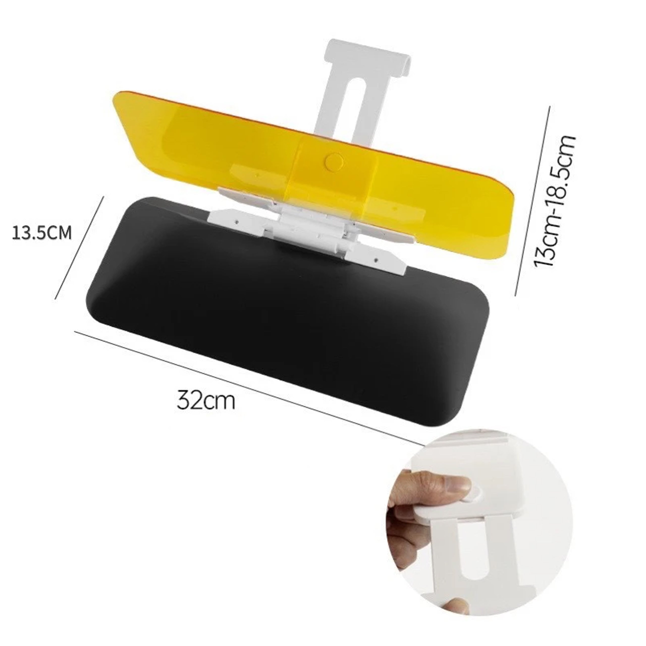 Päeva ja öö 2in1 päikesesirm veoautole 32x13.5 cm