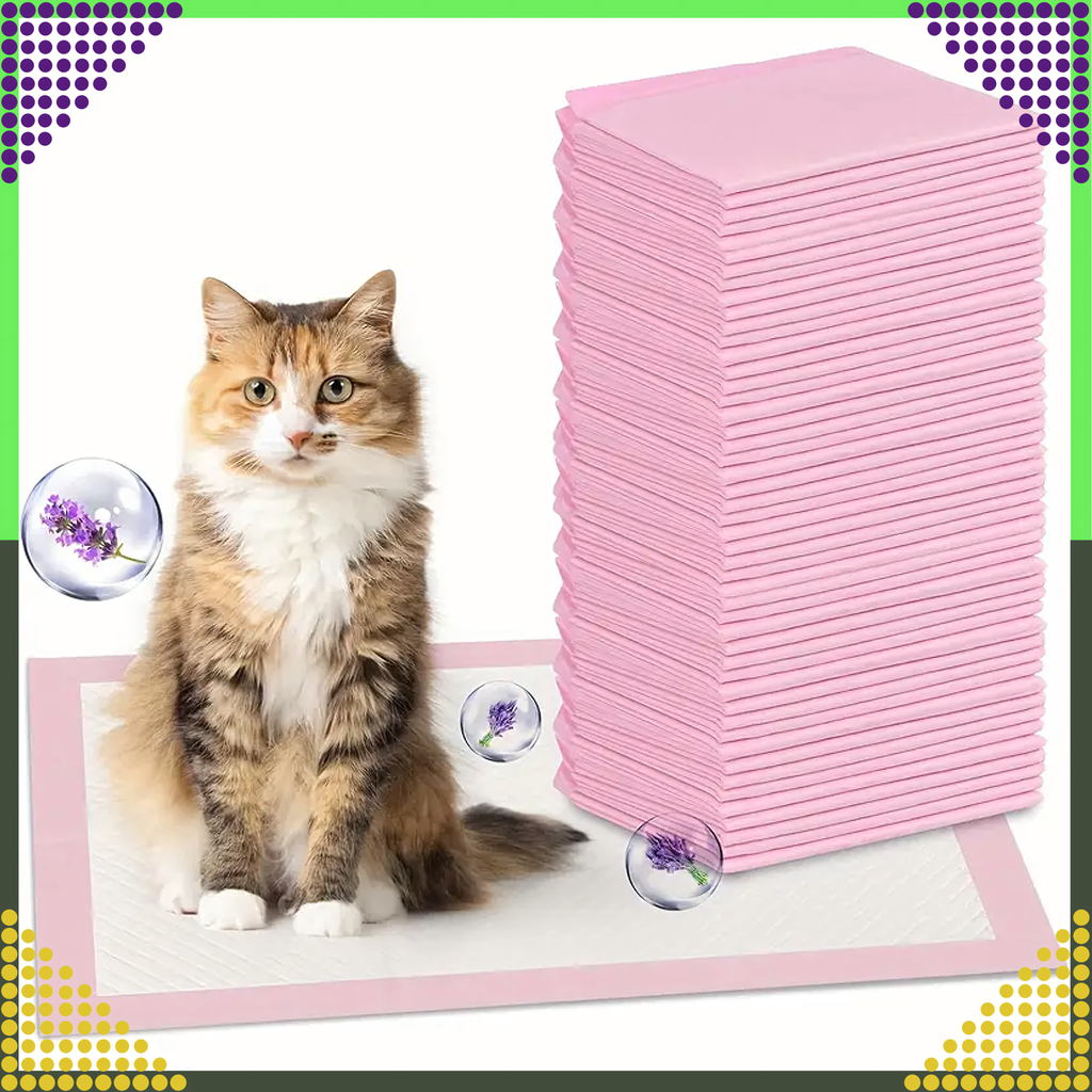 Hügieenilised alusmatid koertele ja kassidele pissimise õppimiseks 60x90cm paksud 50 tk