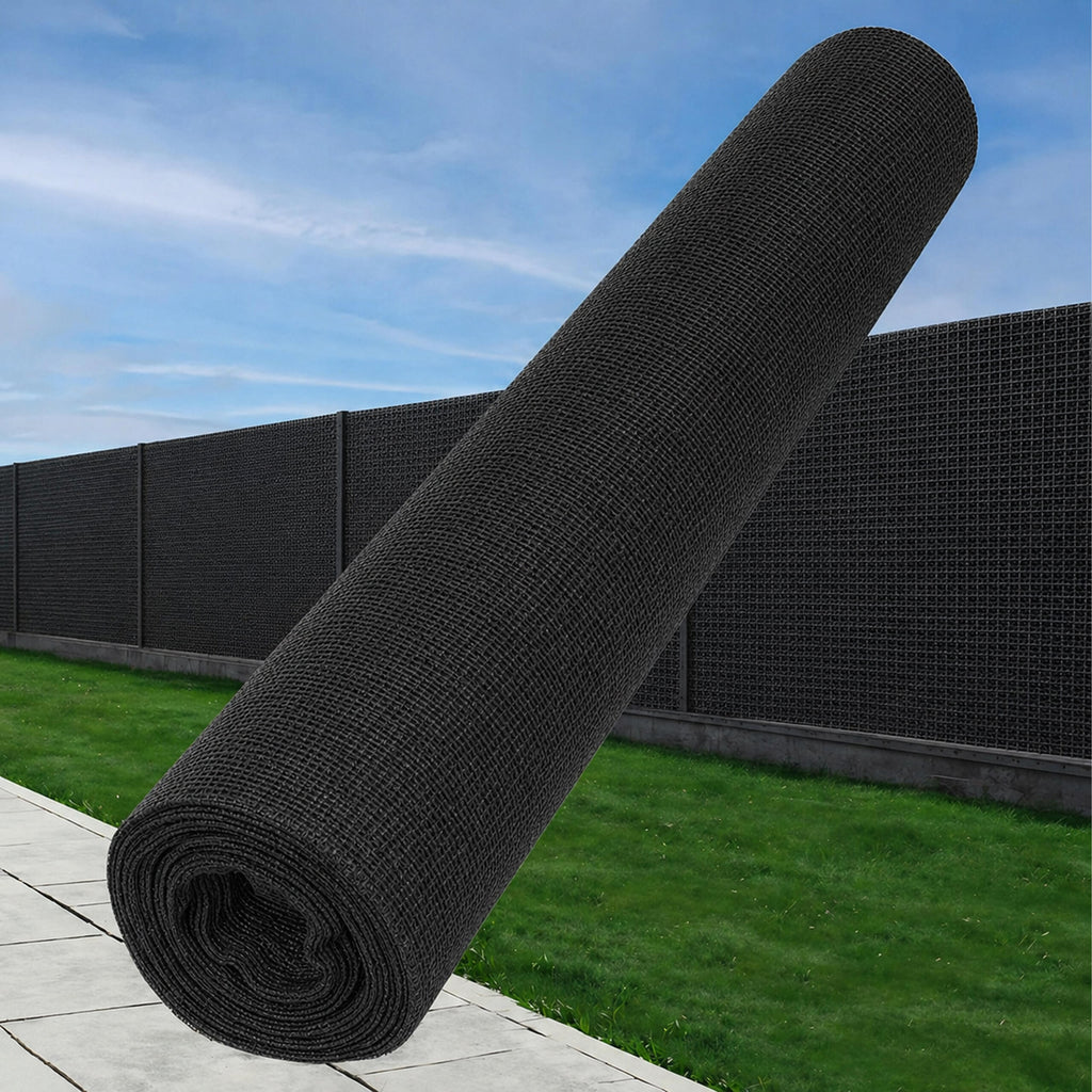 Varjutus- ja kamuflaaživõrk 1.5x50m 95% katvusega aiapiirdeks 180g koos 100 sidemega