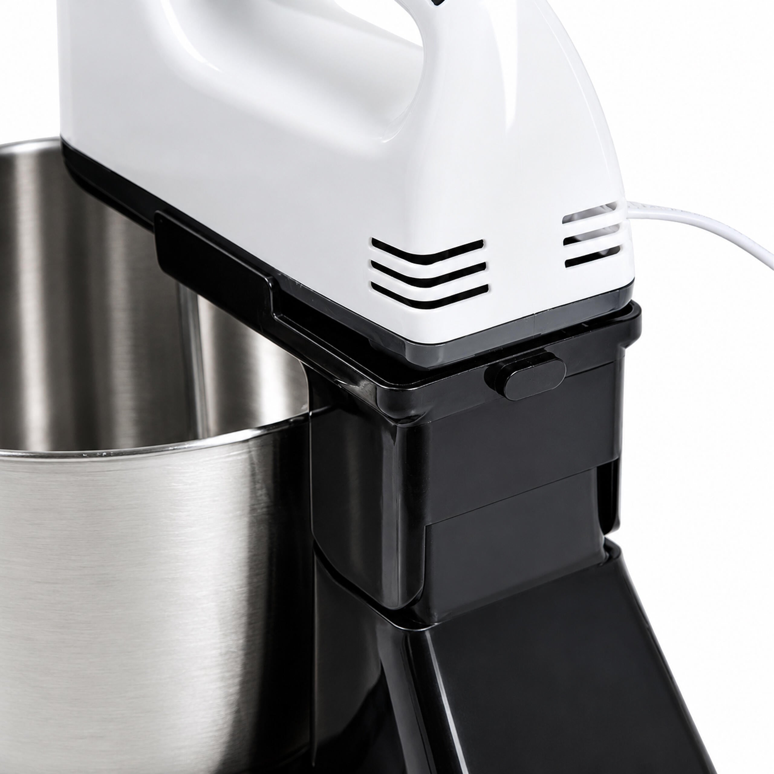 Powerful Hand Mixer with Stainless Steel Bowl 7 Speeds 100W Attachments