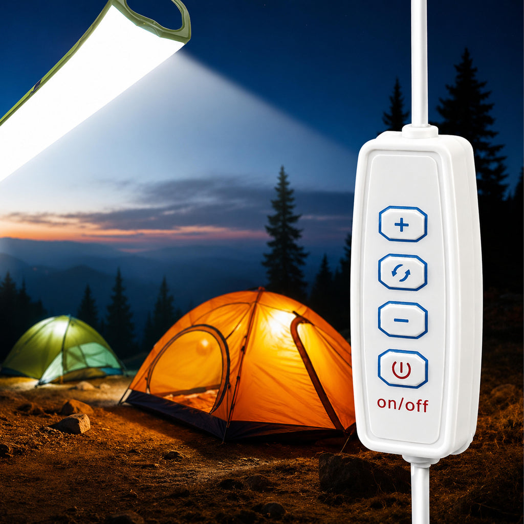 Täispuhutav USB-laetav LED-matkalatern 500 lm 90 × 12 cm RC-K-2603