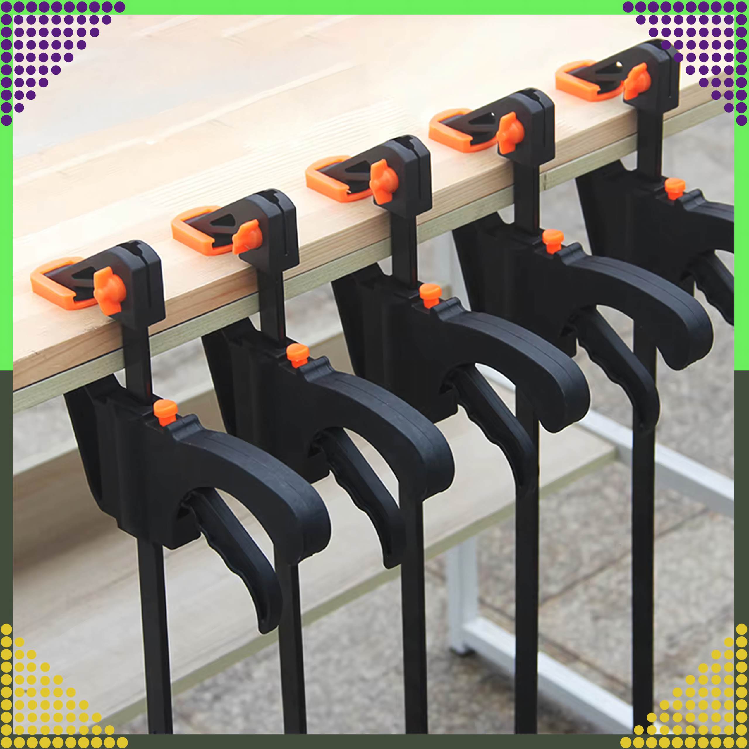 4" Carpenter Clamp One-Handed Strong Model Clamp