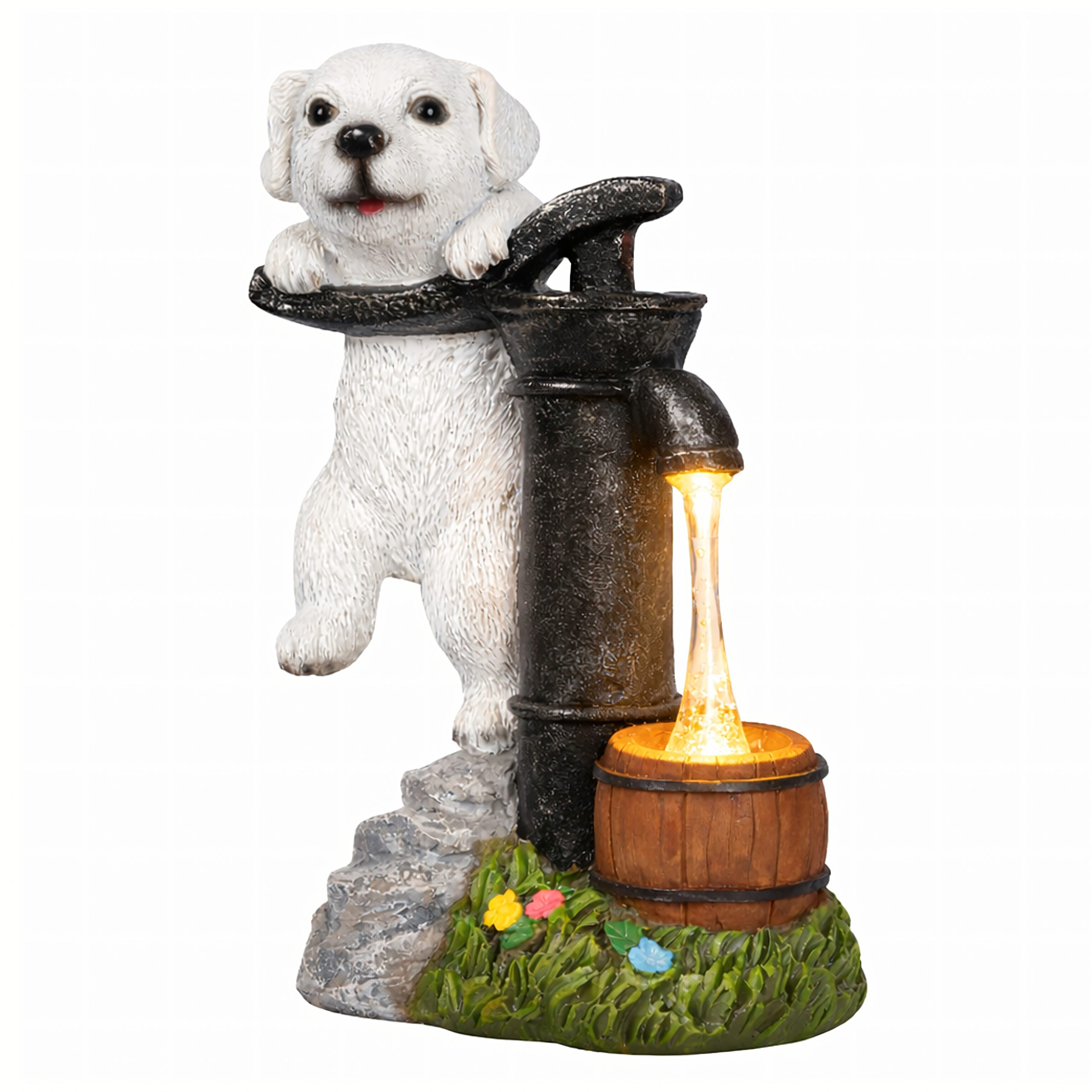 Decorative Solar Garden Lamp LED Puppy Dog