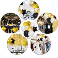 Balloon Decoration Set for 40th Birthday Curtain Wall Black Gold
