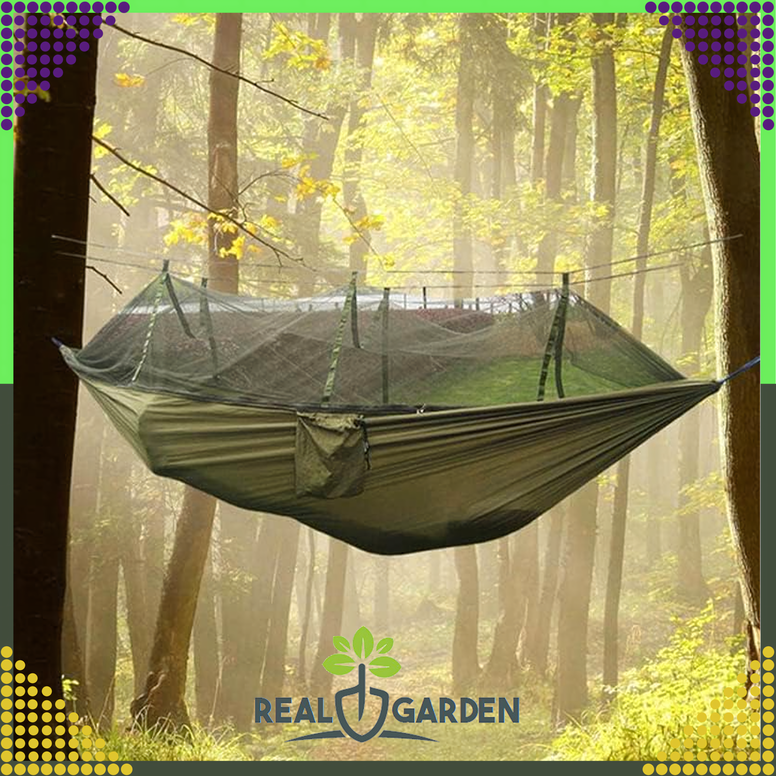 Hammock with Mosquito Net Tourist Survival Picnic Deckchair Large up to 180 kg