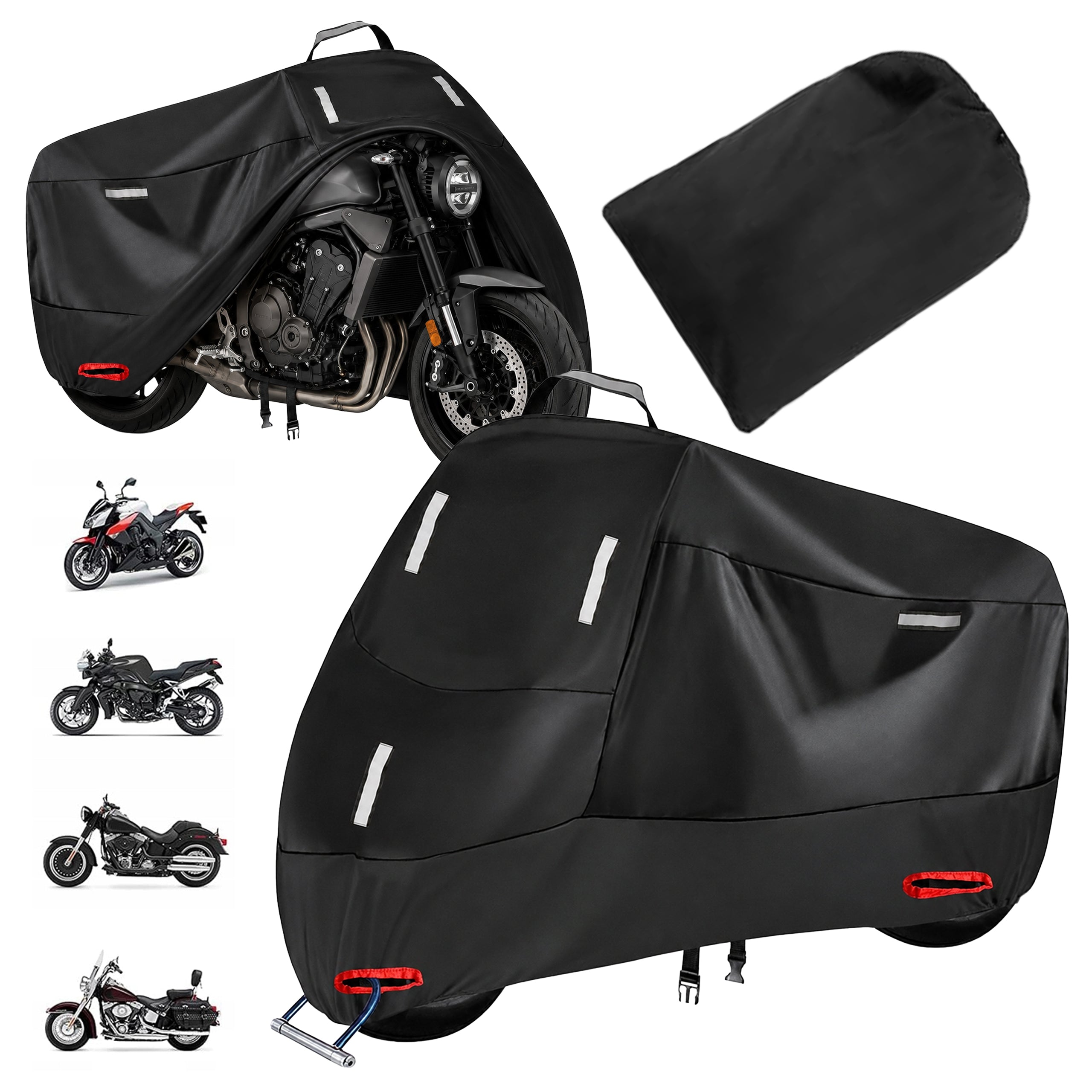 Universal Waterproof XXXL Scooter and Motorcycle Cover 265x105x125 cm