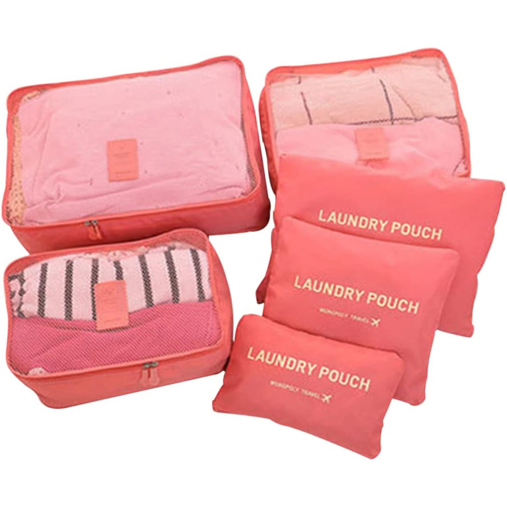 Travel Organizer Set for Suitcase, Bag, Wardrobe - Cosmetic Case 6 pcs