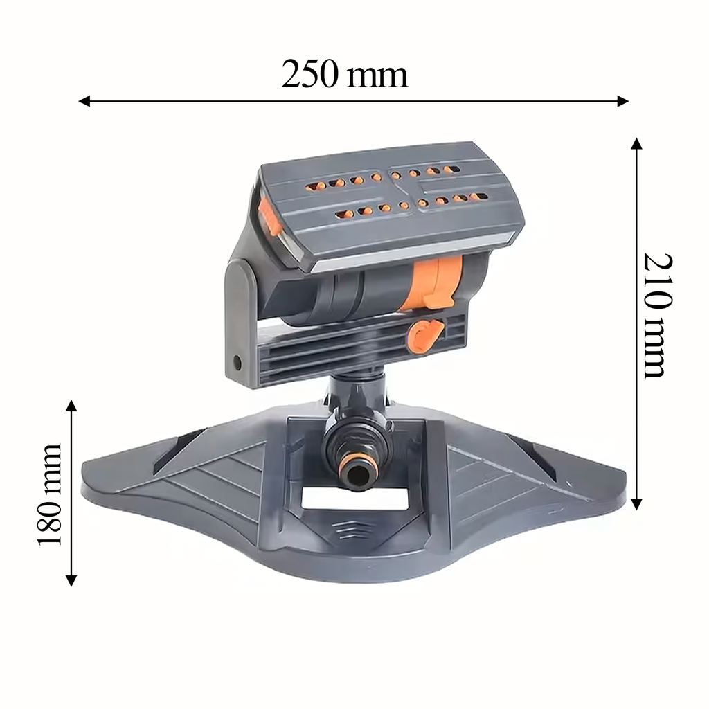 Oscillating Rotary Garden Sprinkler with 16 Nozzles