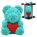 Bear Made of Roses Gift for Valentine's Day for Mom, Wife, Grandma Large Set Roses 40 cm