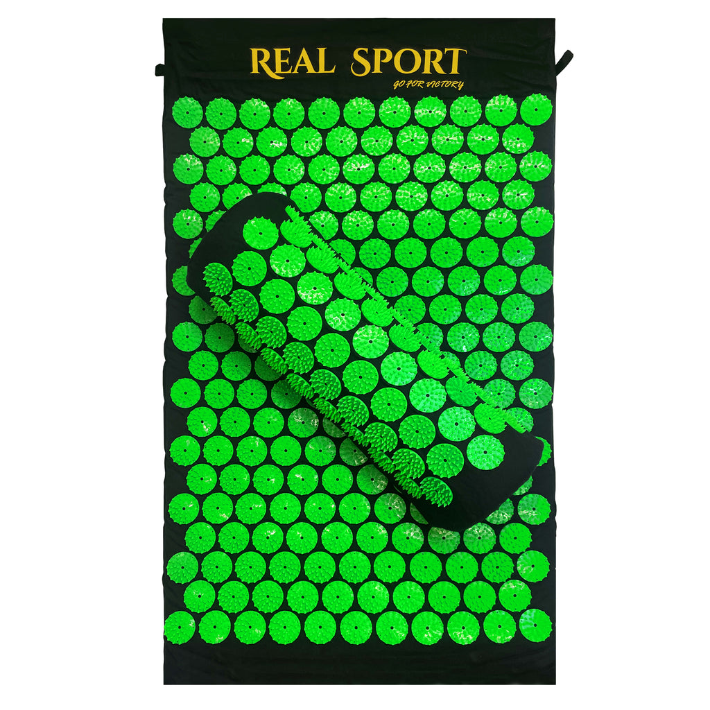 Tervise akupressuuri matt Spics vereringet stimuleeriva massaažipadja ja massaažipadjaga