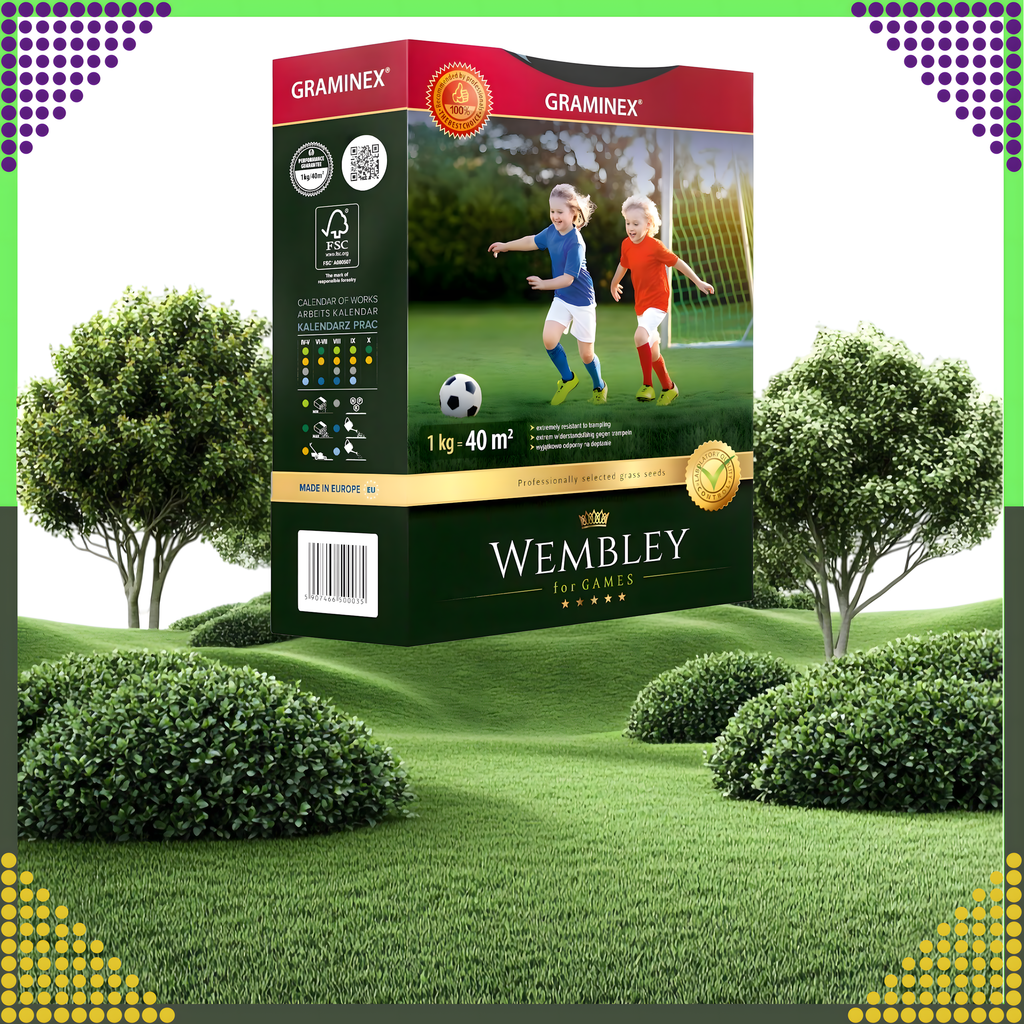 Premium Wembley spordimuru seemned 1kg 40m² jaoks