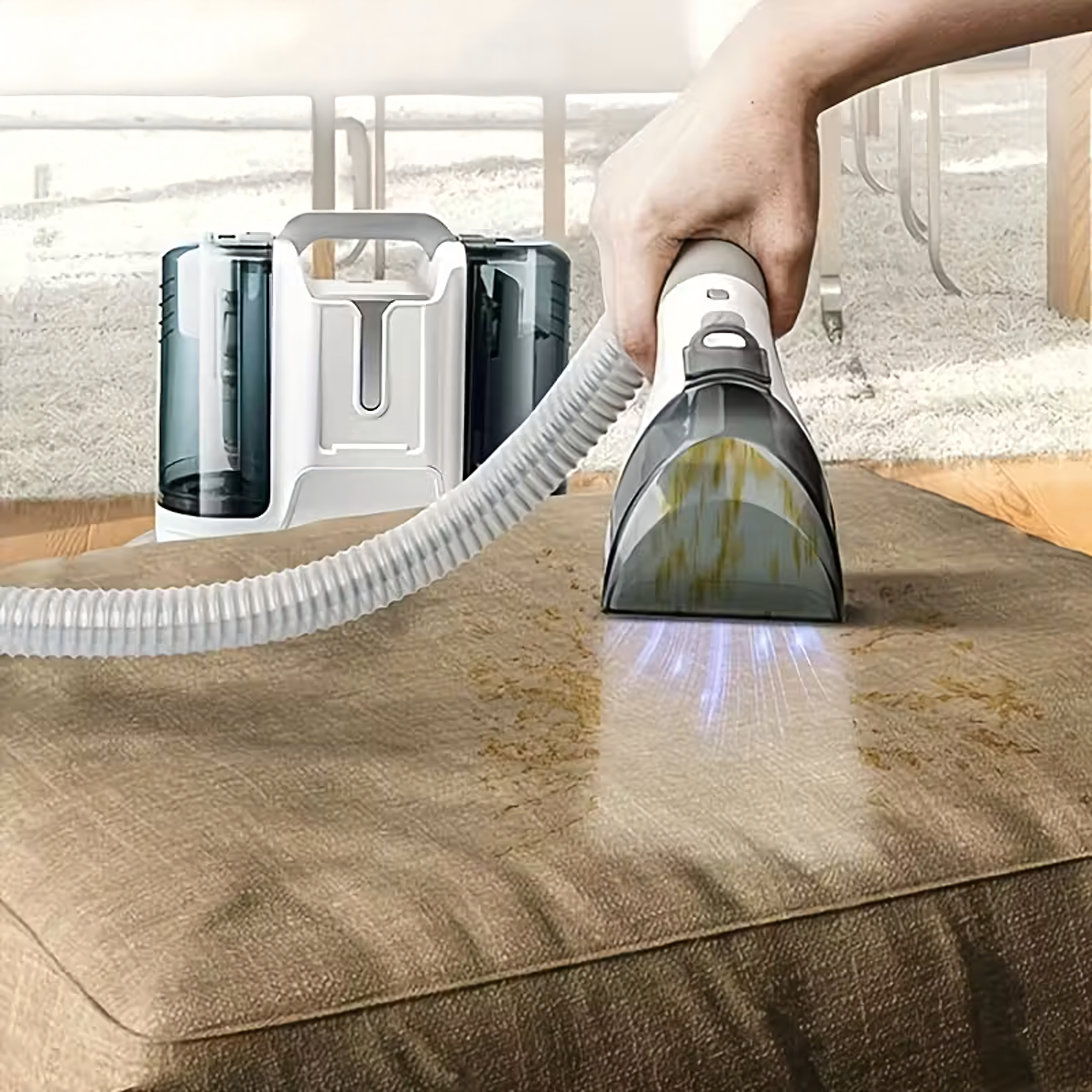 Kaasaskantav vaipade ja polstrite puhastamise tolmuimeja 450W