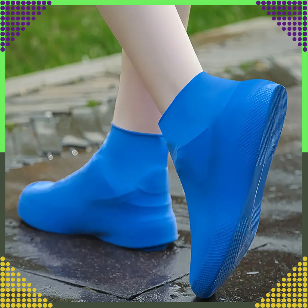 Waterproof Protectors Rain Shoe Covers Anti-Slip Wellington Boots S