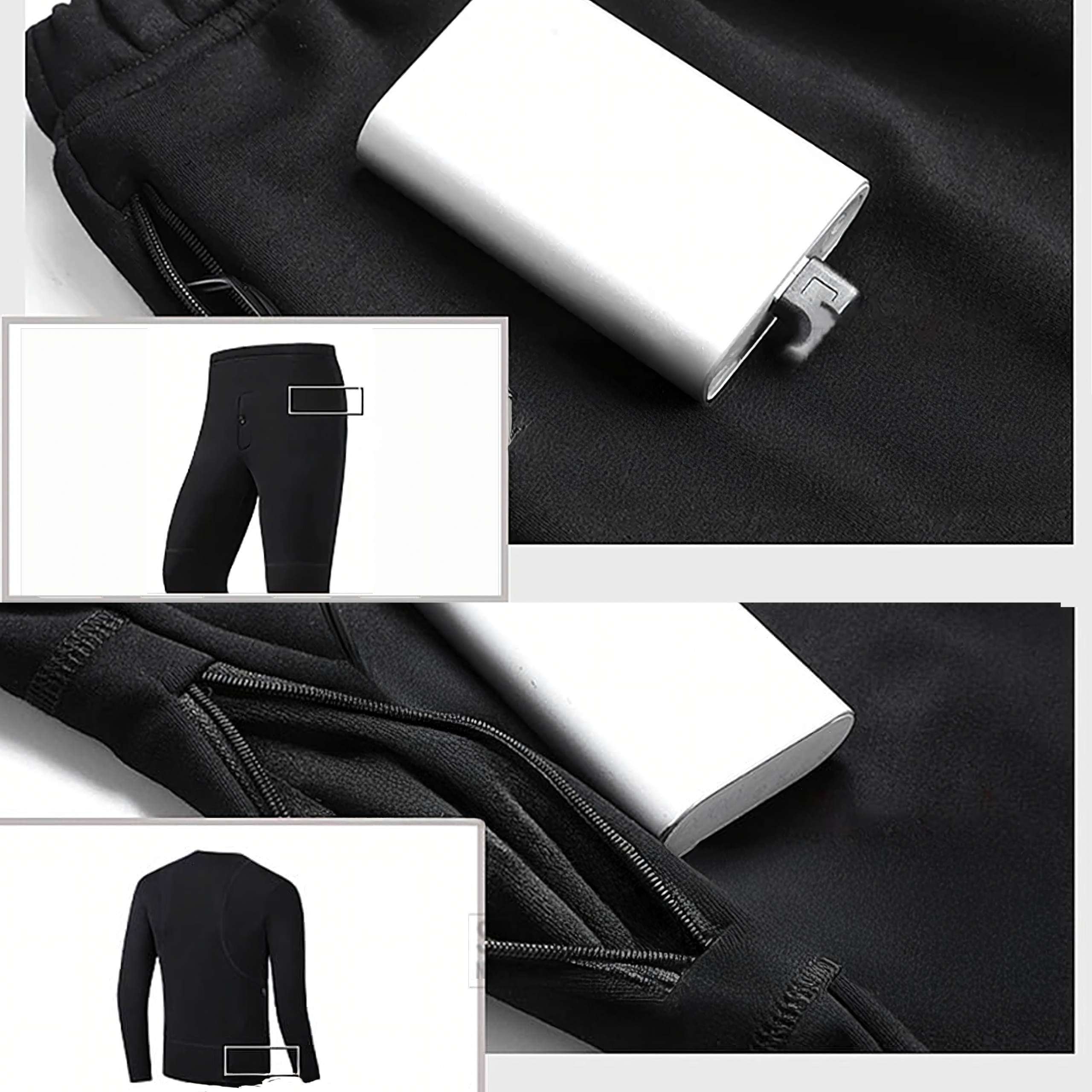 Termoaktiivne soojendav aluspesu, soojendusega termoriiete komplekt 3XL