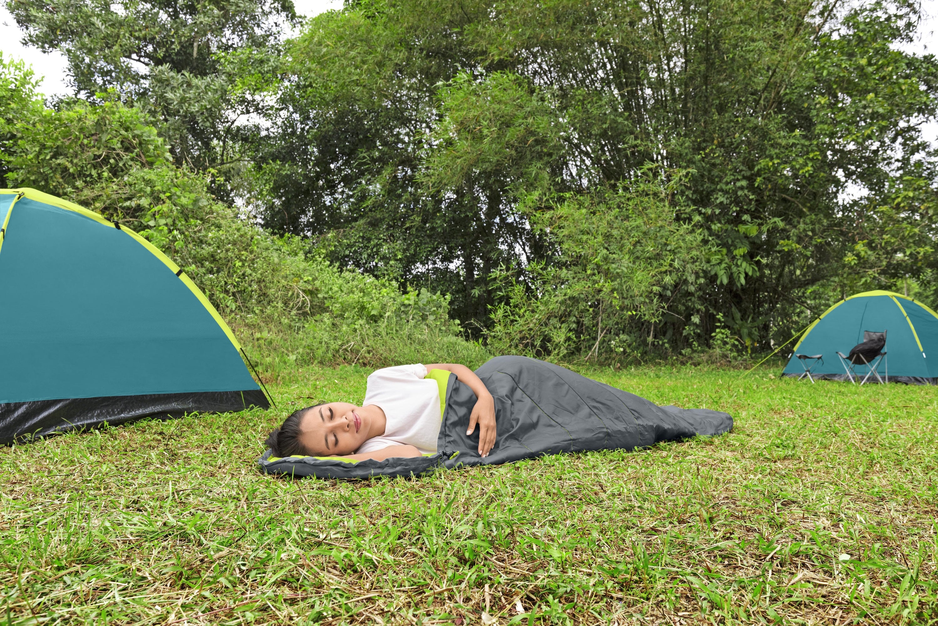 Bestway 68102 Mummy matkamine telkimine magamiskott 220x75x50 roheline