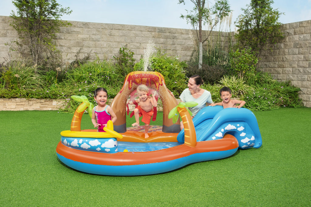 Bestway 53069 Inflatable Lava Playground with Slide 265x265x104 cm Large