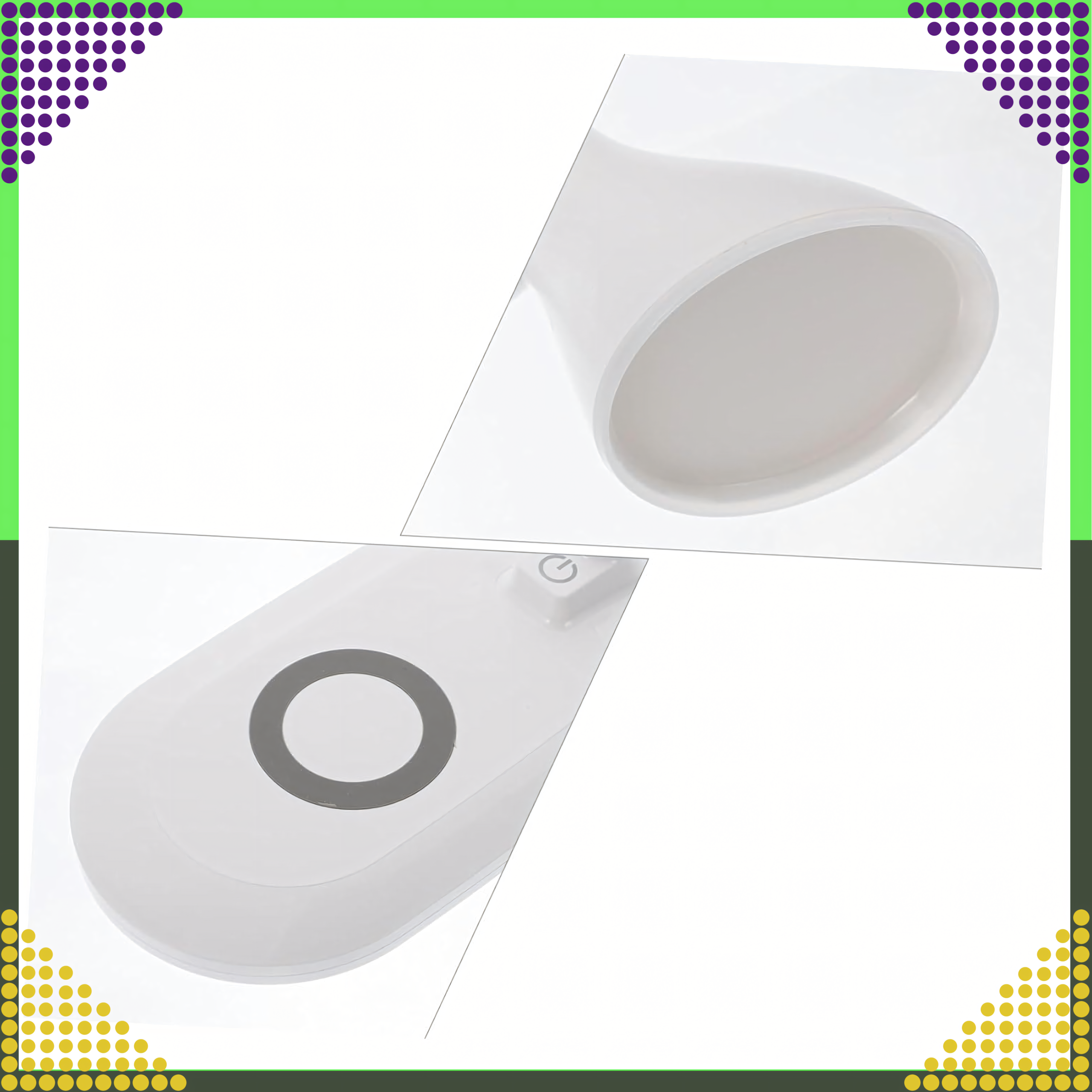 LED laualamp QI induktiivlaadija ja USB-ga