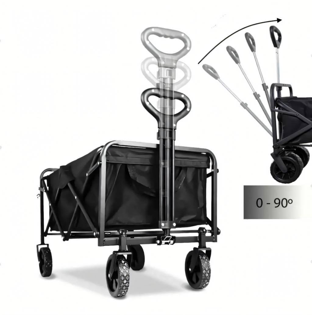 Wooden Tourist Trolley, Transport, Garden, Foldable, Camping, Fish