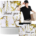 Kullerpolüümbrikud kuldse marmormustriga „Thank You“ 255 × 370 mm, 50 tk RC122-12179