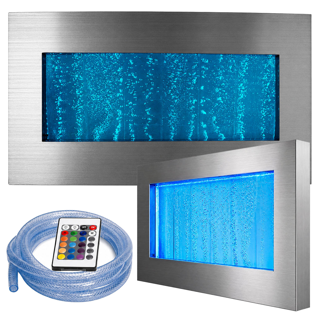 Hanging Water Bubble Wall Fountain with LED RGB Colors 95x55x11.5cm