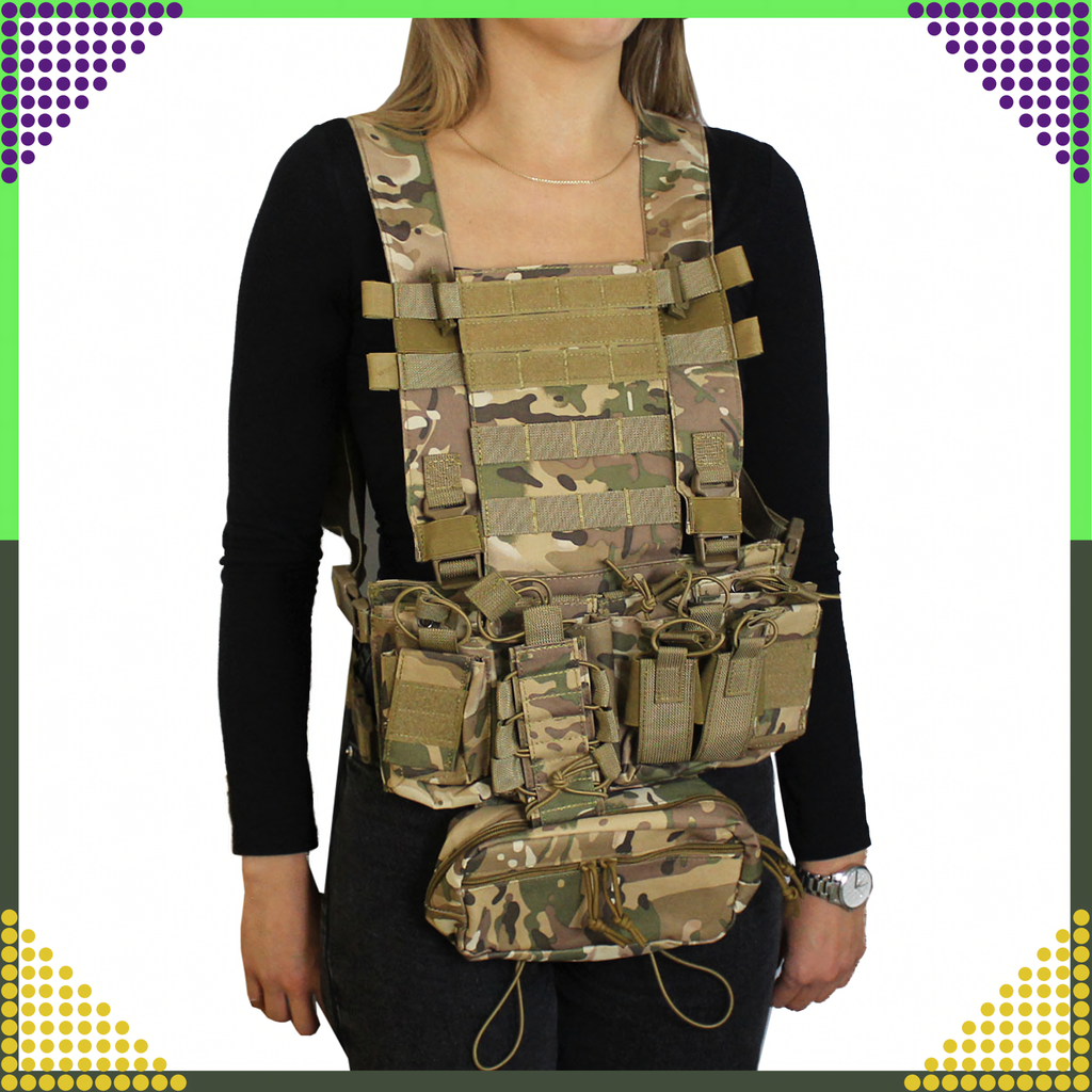 Tactical Military Protective Molle Vest Lightweight Airsoft Airsoft Dispenser