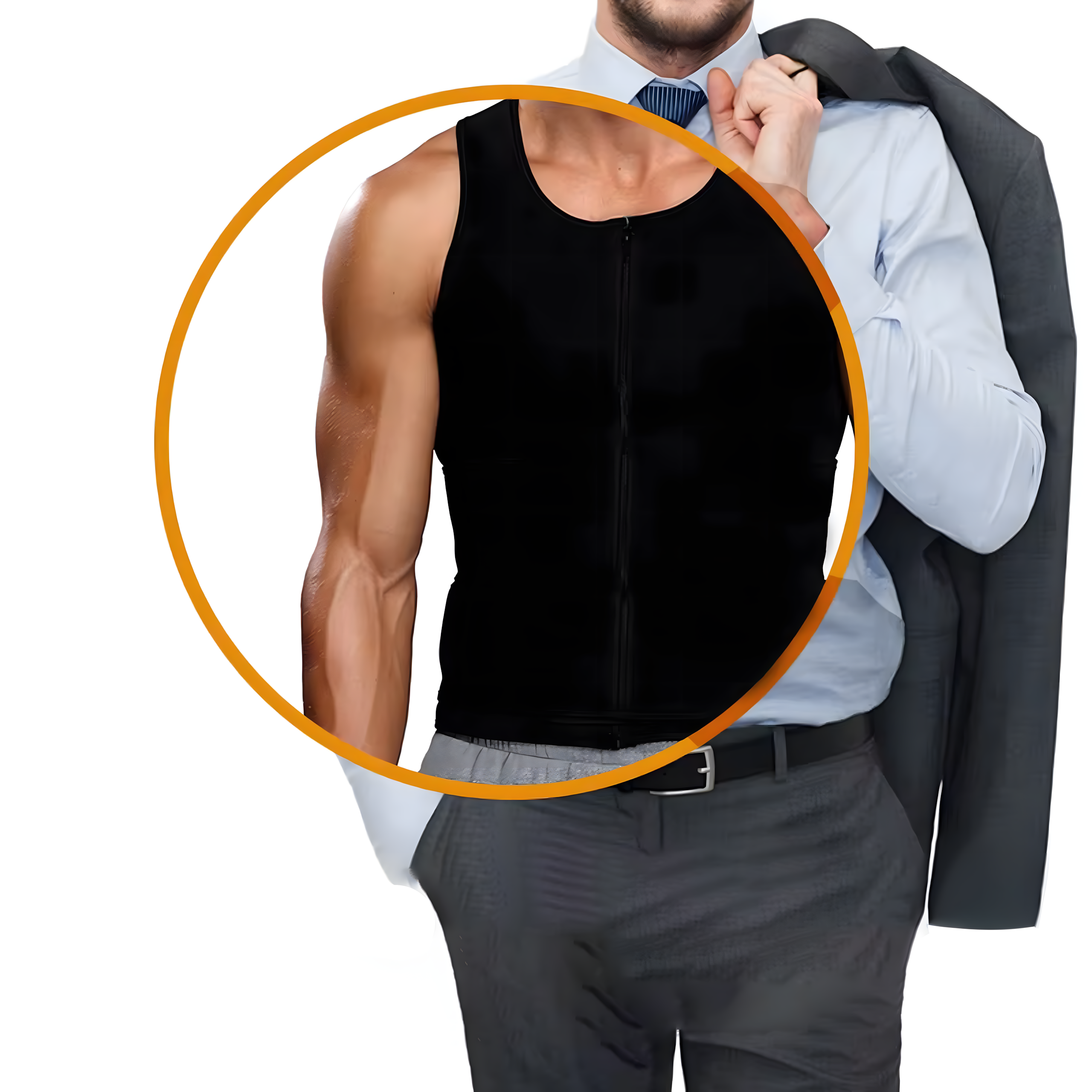 Meeste neopreenist fitness-vest saunamõjuga L