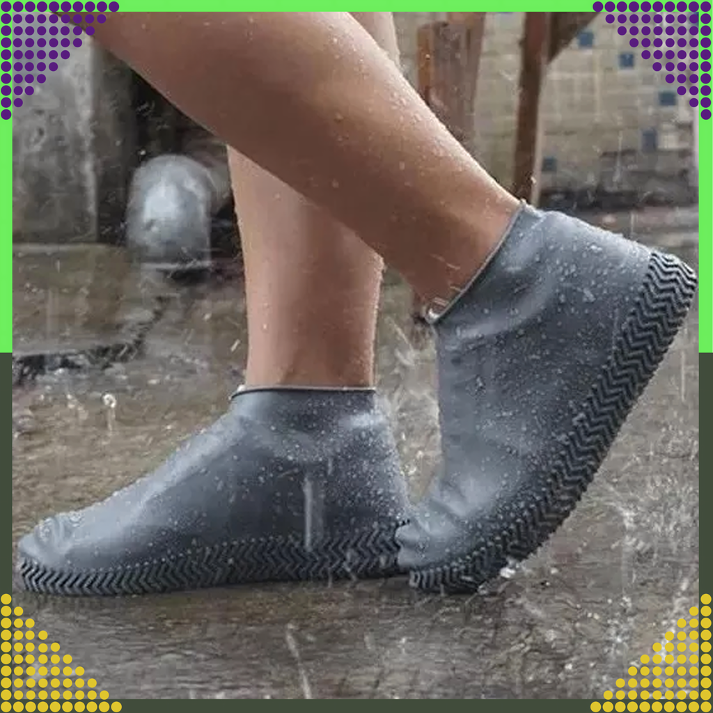 Waterproof Protectors Rain Shoe Covers Anti-Slip Wellington Boots S
