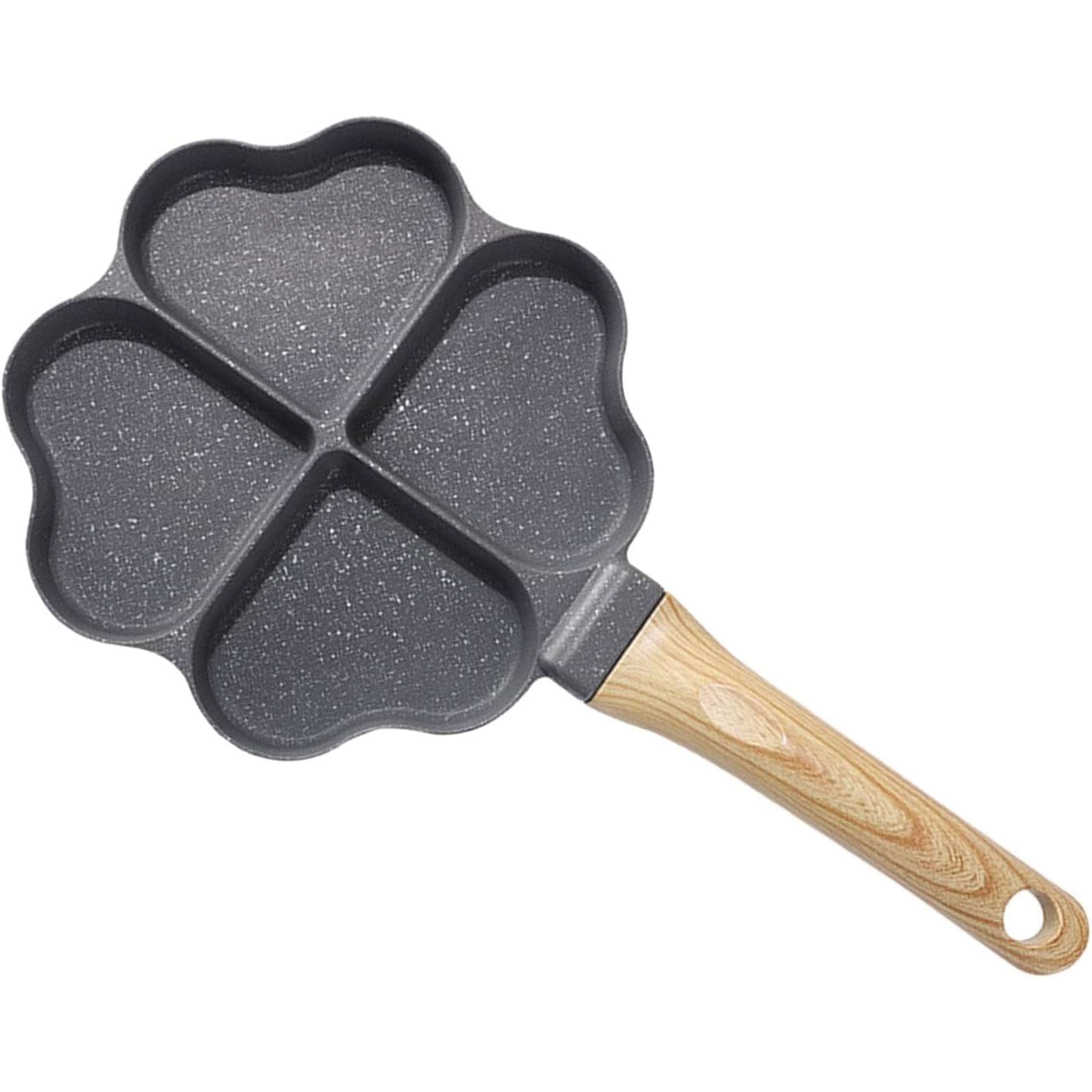 Heart-Shaped Frying Pan for Eggs, Pancakes, and Fritters Induction Compatible