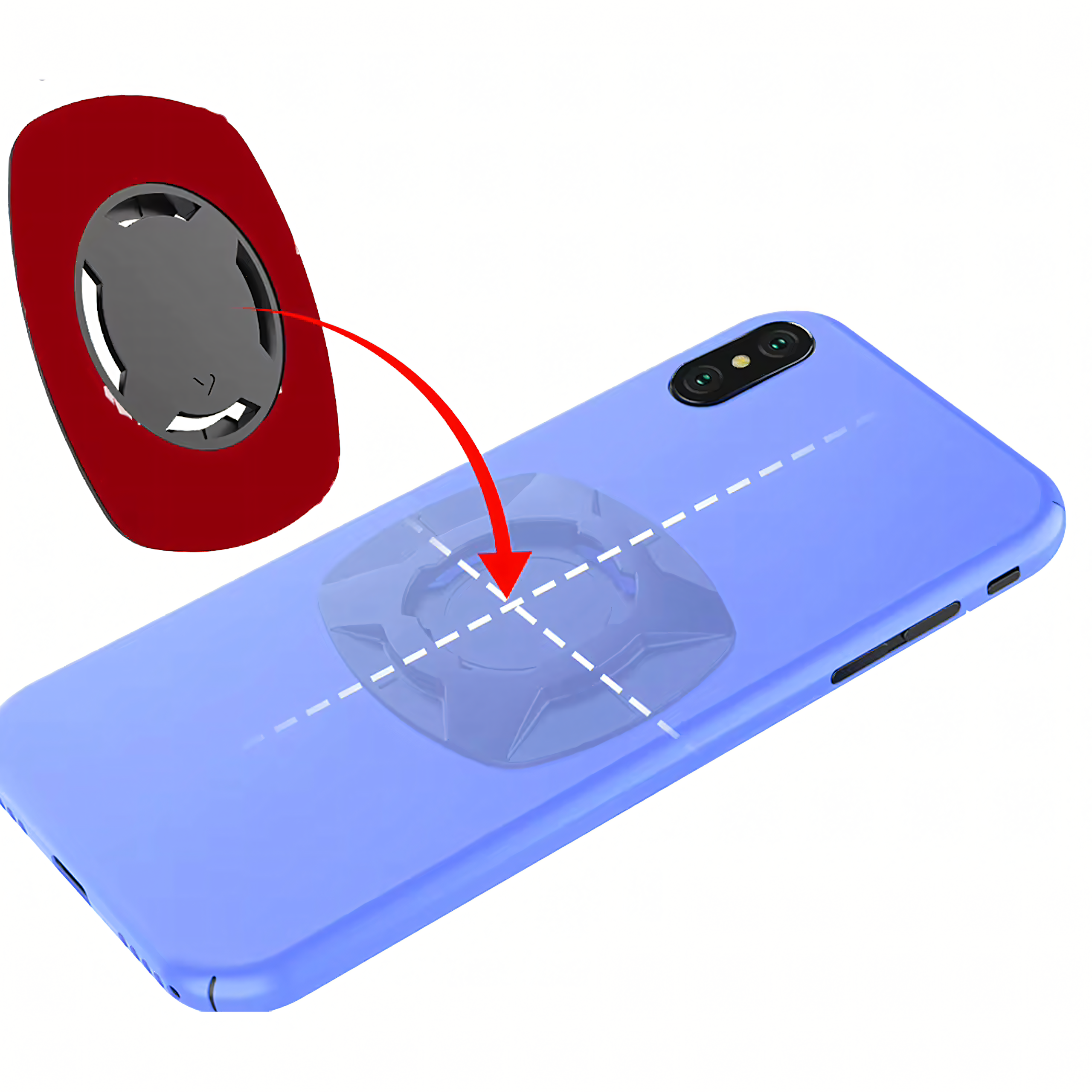 Vibratsioonisummutiga hoidik telefoni jaoks jalgratta, mootorratta ja tõukeratta navigatsioonile Mtb