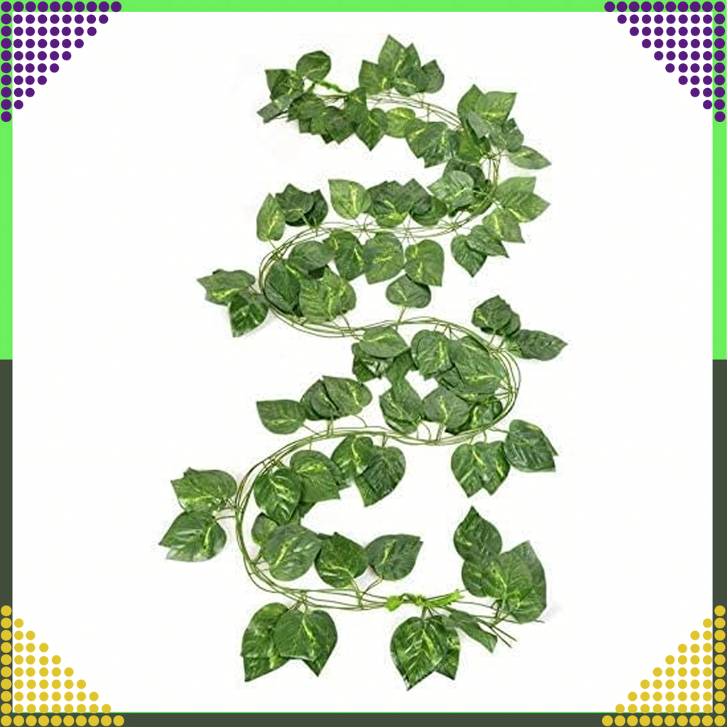 5x Artificial Ivy Wall Hanging Plant Leaves Decoration 11.5m