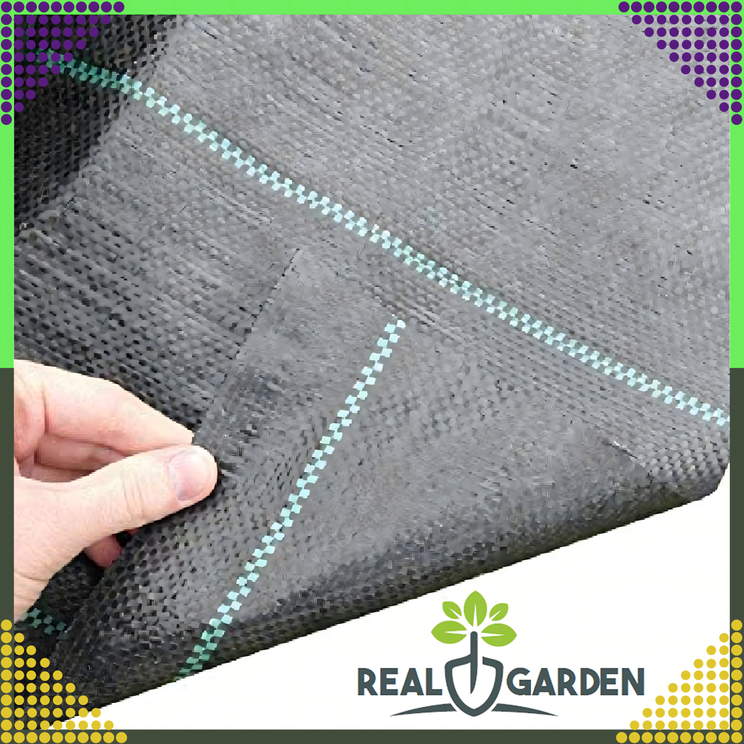 Black 70g 1.6x100m UV Agrofabric Weed Control Mat with Anchors