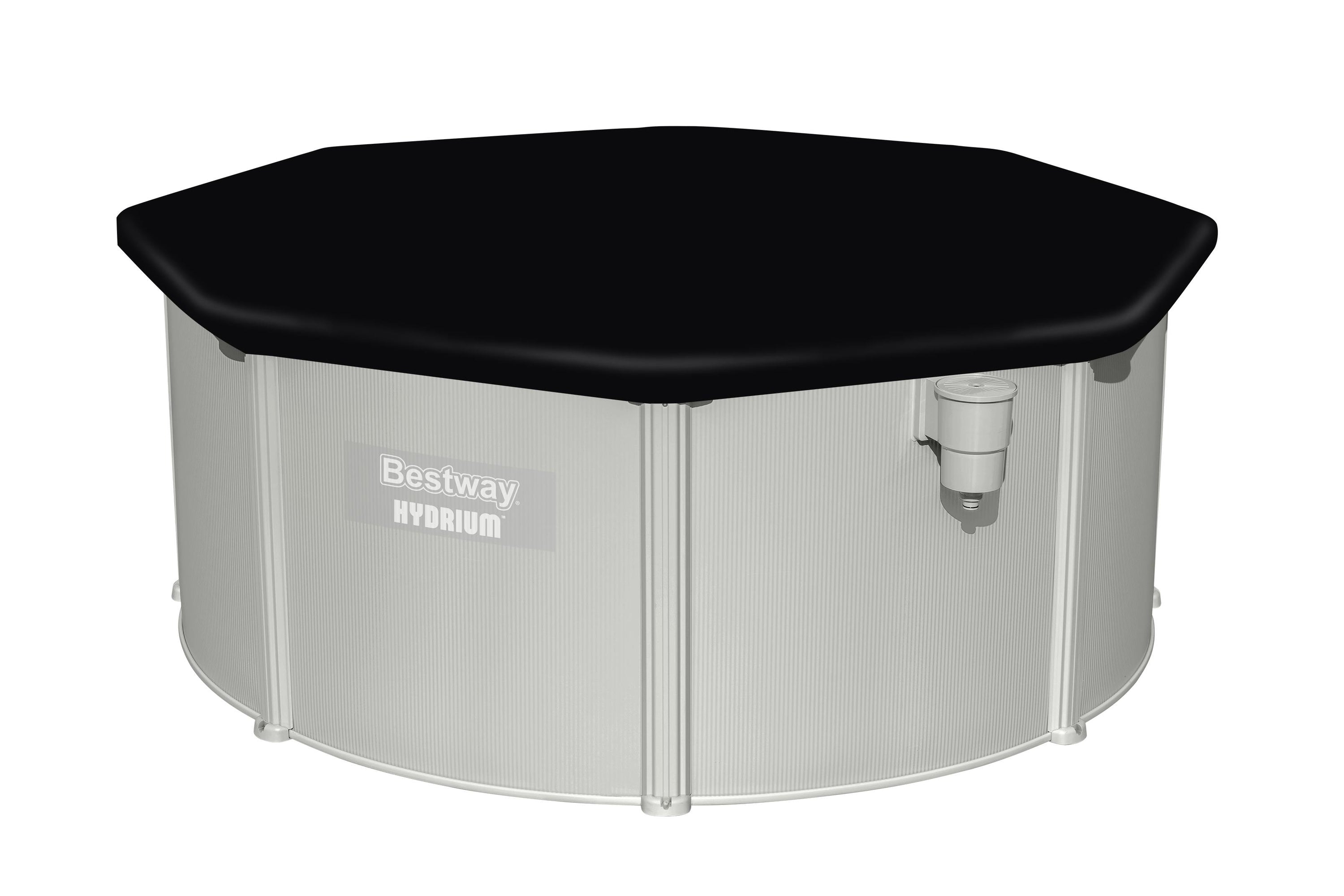 Bestway 58292 PVC basseinile kaitsekate, presendist, Ø 396cm, Black, ümmargune