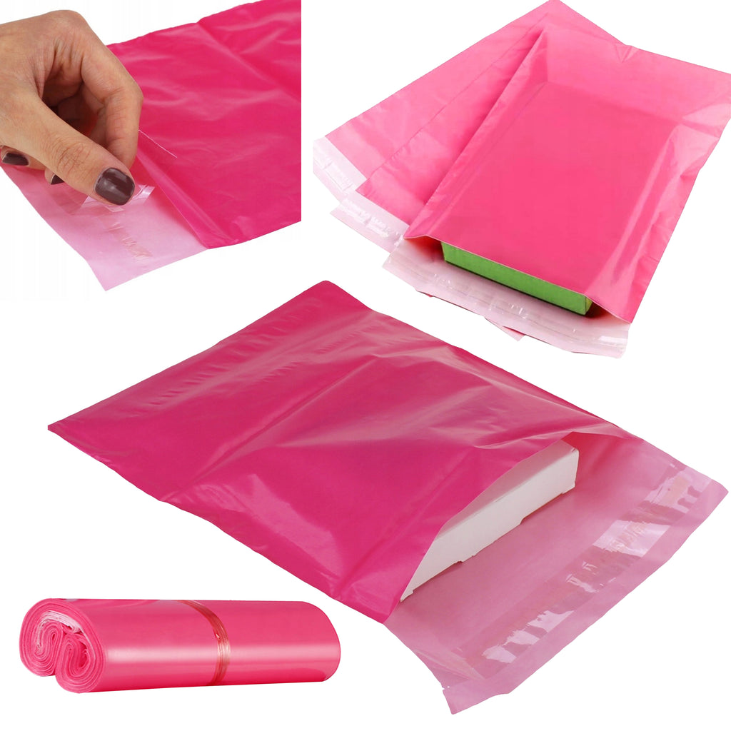 Kullerpolüümbrikud tumeroosa fuksia 540x750 XXL 50 tk