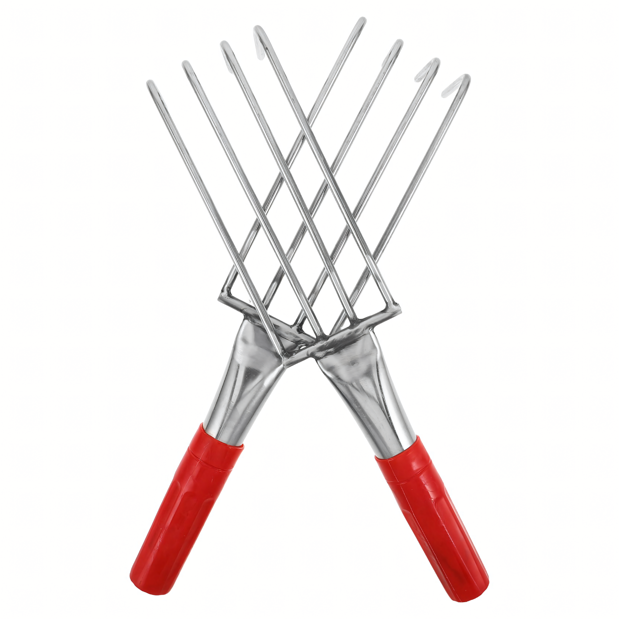 Metal Garden Rake with 4 Tines 32 cm