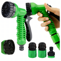 Adjustable Garden Hose Spray Gun with 7 Spray Modes and 3 Connectors